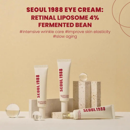 Korean Skin Care Seoul 1988 – Vitamin C & 4% Retinol Ginseng Serum + Eye Cream Set