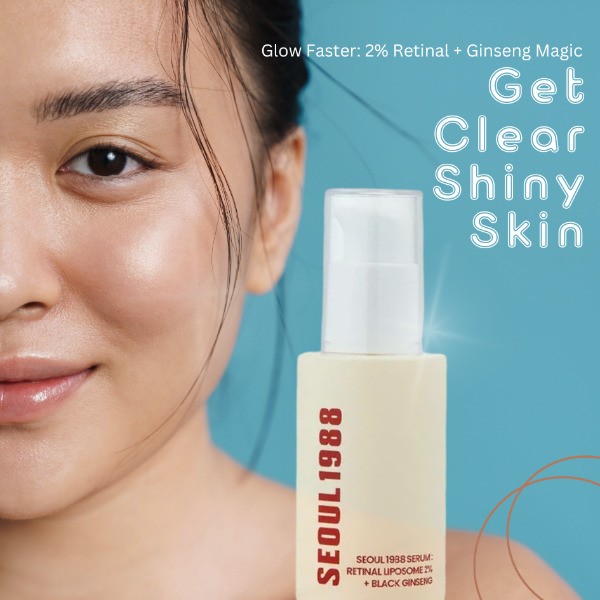 Korean Skin Care Seoul 1988 – Vitamin C & 4% Retinol Ginseng Serum + Eye Cream Set
