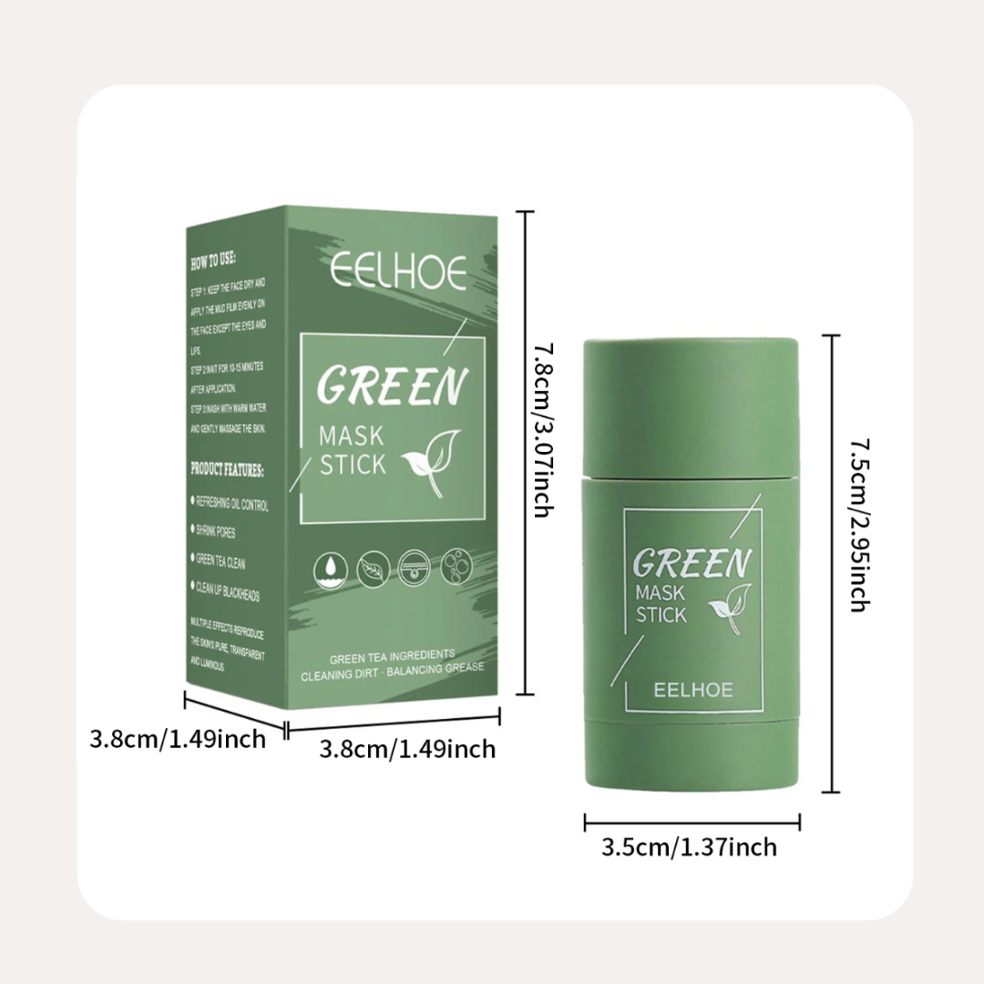 Shopify Product Description – Green Tea Solid Cleansing Mask Stick